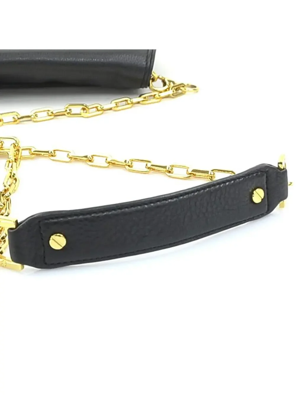 Auth Tory Burch Shoulder Bag Black/Gold #293927T14B